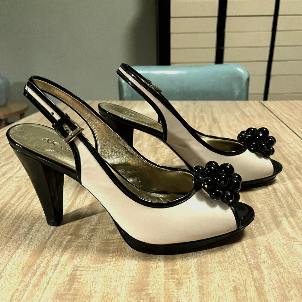 Anne Klein Slingback Open Toe Heels